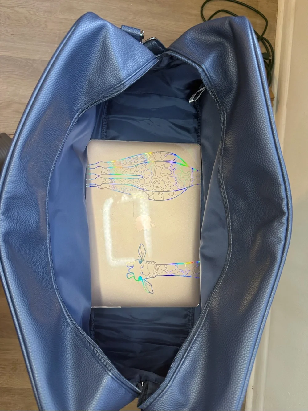 Polo by Ralph Lauren Navy Pebbled Leather Bag